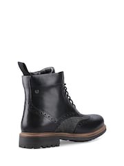 Hunter Loch Brogue Ankle Black Boots - Image 3 of 4