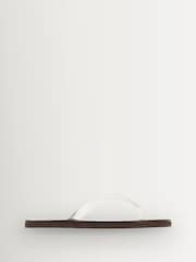 Ancient Greek Sandals Natural Saionara Jelly Leather Sole Flip Flops - Image 1 of 4