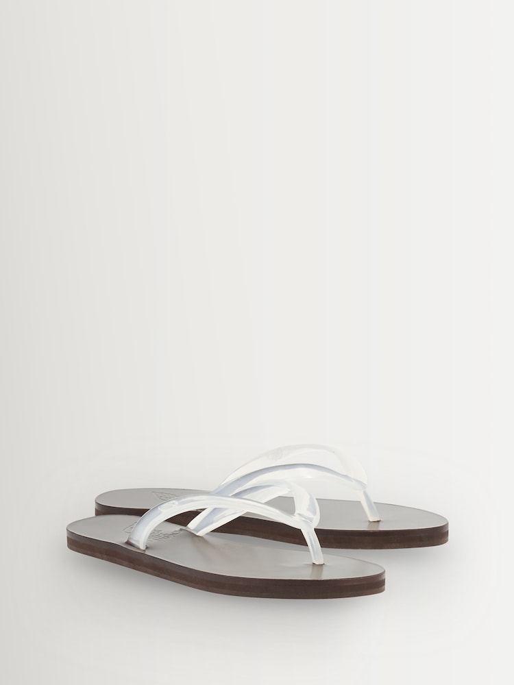 Ancient Greek Sandals Natural Saionara Jelly Leather Sole Flip Flops - Image 2 of 4