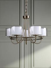 Laura Ashley Brass Southwell Large Ceiling Light - Image 2 of 7