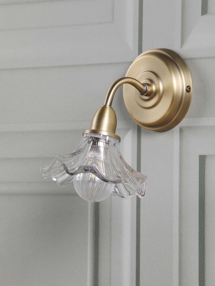 Laura Ashley Brass Kerswell Wall Light - Image 2 of 6 Laura Ashley Brass Kerswell Wall Light - Image 2 of 6