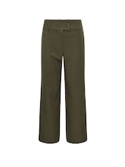 PixieGirl Petite Green 3 Button Tab Wide Leg Trousers - Image 5 of 5