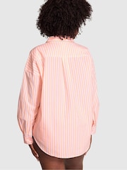 Victoria's Secret Pink Vitamin C Orange Oversized Button Down Pyjama Top - Image 2 of 3