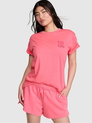 Victoria's Secret Pink Vivid Pink Graphic T-Shirt - Image 1 of 2