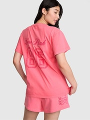 Victoria's Secret Pink Vivid Pink Graphic T-Shirt - Image 2 of 2