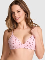 Victoria's Secret PINK Pink Tulip Strawberry Print Non Wired Lightly Lined Bra - Image 1 of 2
