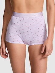 Victoria's Secret PINK Purple Whisper Cherry Print High Waist Cotton Logo Knickers - Image 1 of 2