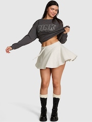 Victoria's Secret Pink Snow Heather Grey Mini Skirt - Image 1 of 2
