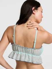 Victoria's Secret Pink Spray Blue Ruffle Bralette - Image 2 of 2