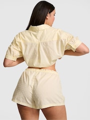 Victoria's Secret Pink Palest Yellow Short Cotton Pyjama Bottoms - Image 3 of 3