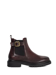 Dune London Red Paused Ankle Boots - Image 2 of 6