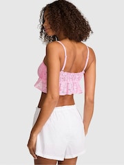 Victoria's Secret Pink White Short Cotton Pyjama Bottoms - Image 2 of 2
