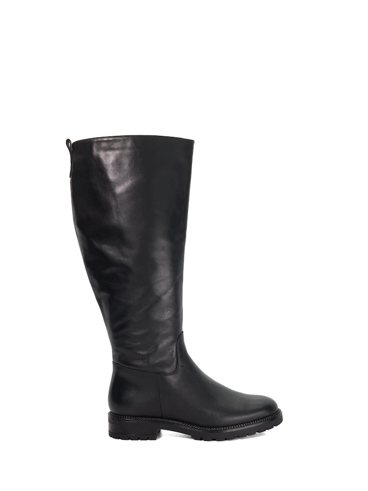 Dune London Black Wf Tayah Knee High Boots - Image 1 of 5