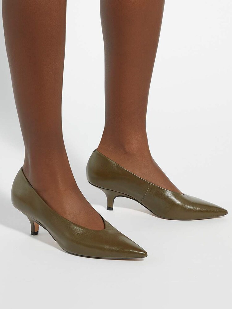 Dune London Green Audio Court Shoes - Image 1 of 6 Dune London Green Audio Court Shoes - Image 1 of 6