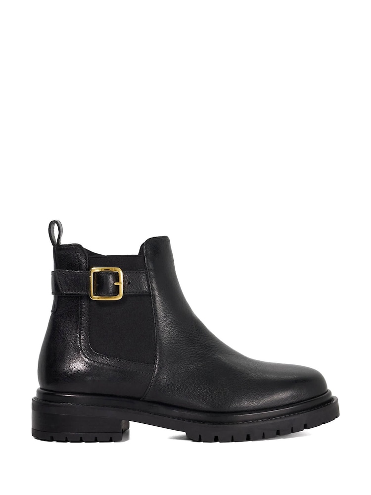 Dune London Black Paused Ankle Boots - Image 2 of 6 Dune London Black Paused Ankle Boots - Image 2 of 6