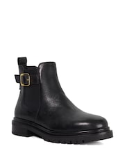 Dune London Black Paused Ankle Boots - Image 3 of 6