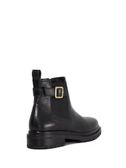 Dune London Black Paused Ankle Boots - Image 4 of 6