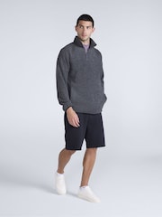 Animal Grey Textured Half-Zip Fleece - Image 2 of 4