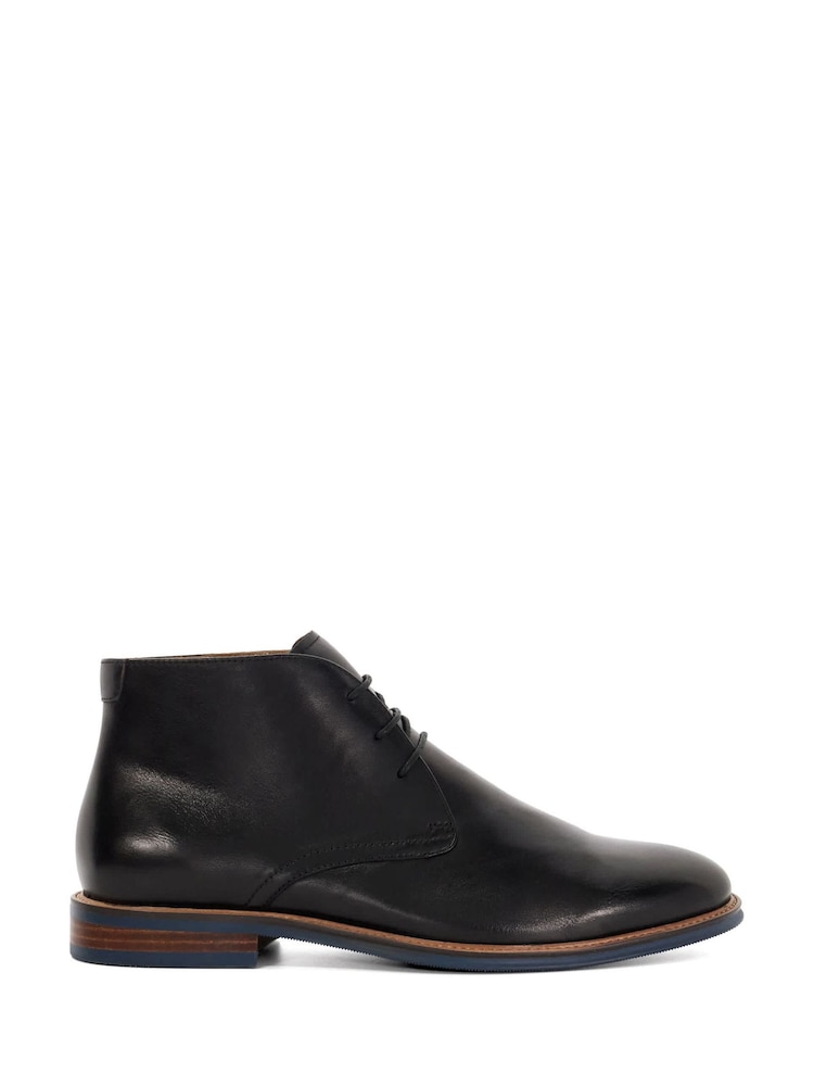 Dune London Black Millers Wide Fit Chukka Boots - Image 2 of 6