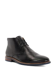 Dune London Black Millers Wide Fit Chukka Boots - Image 3 of 6