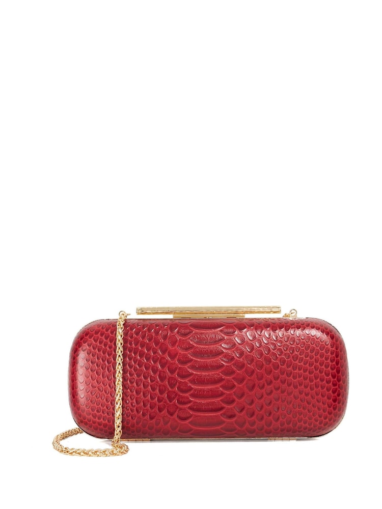 Dune London Red Body Clutch Bag - Image 1 of 5