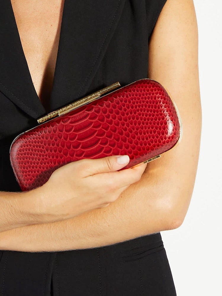 Dune London Red Body Clutch Bag - Image 5 of 5