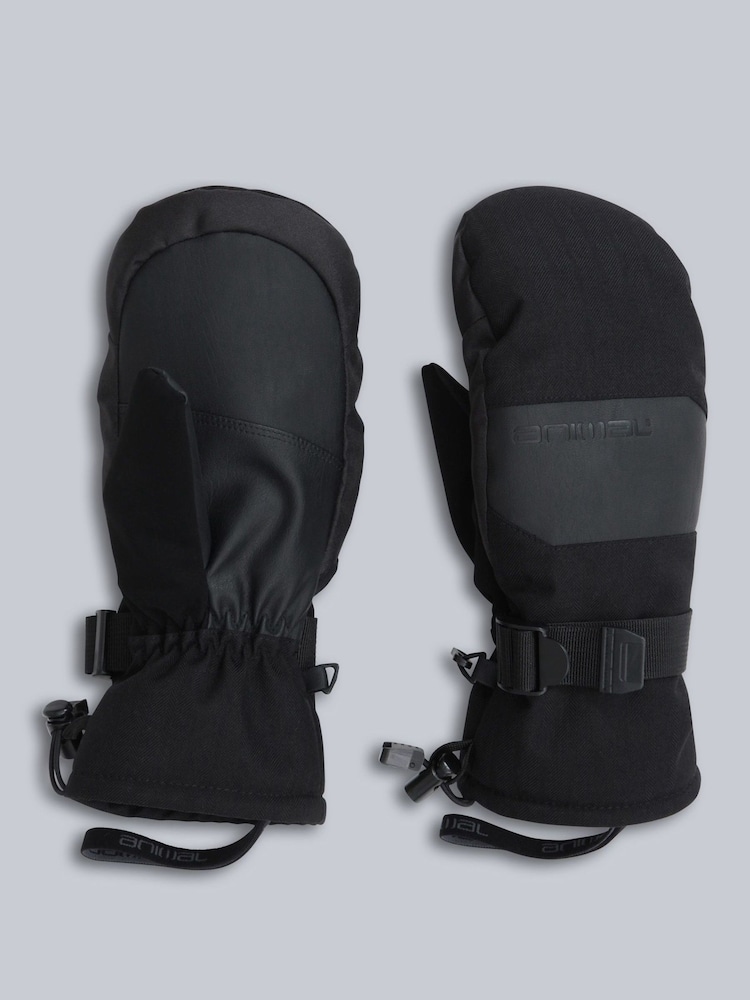 Animal Black Apres Ski Mitten Gloves - Image 1 of 5 Animal Black Apres Ski Mitten Gloves - Image 1 of 5