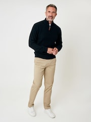 Saltwell Cable Knit Quarter Zip Jumper - Image 3 of 4