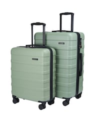 Cabin Max Green Anode Luggage Set Hold Check-in Case & Cabin Case 2 Piece - Image 1 of 4
