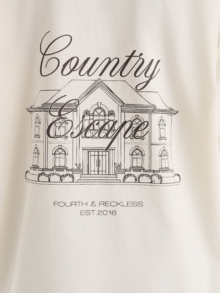 4th & Reckless Cream Back Graphic Rachel T-Shirt - Image 5 of 5 4th & Reckless Cream Back Graphic Rachel T-Shirt - Image 5 of 5