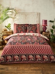 Joe Browns Purple Floral Bohemia Border Print Reversible Duvet Set - Image 1 of 6