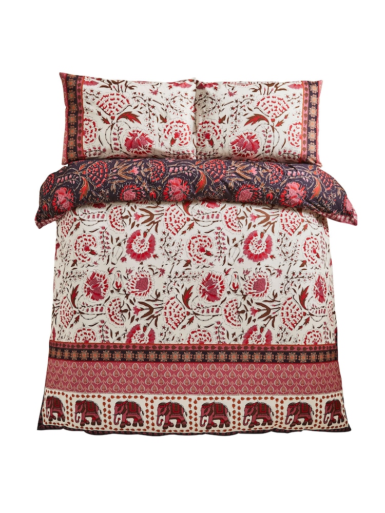 Joe Browns Purple Floral Bohemia Border Print Reversible Duvet Set - Image 6 of 6 Joe Browns Purple Floral Bohemia Border Print Reversible Duvet Set - Image 6 of 6