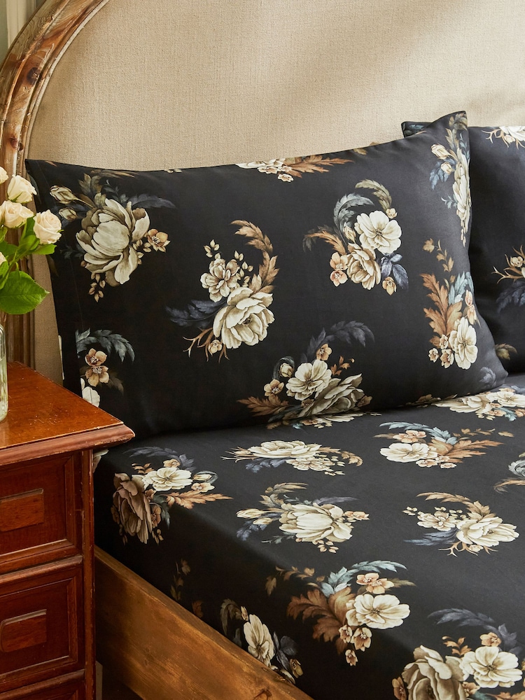 Joe Browns Black Midnight Bloom Matching Bedding - Image 2 of 3 Joe Browns Black Midnight Bloom Matching Bedding - Image 2 of 3