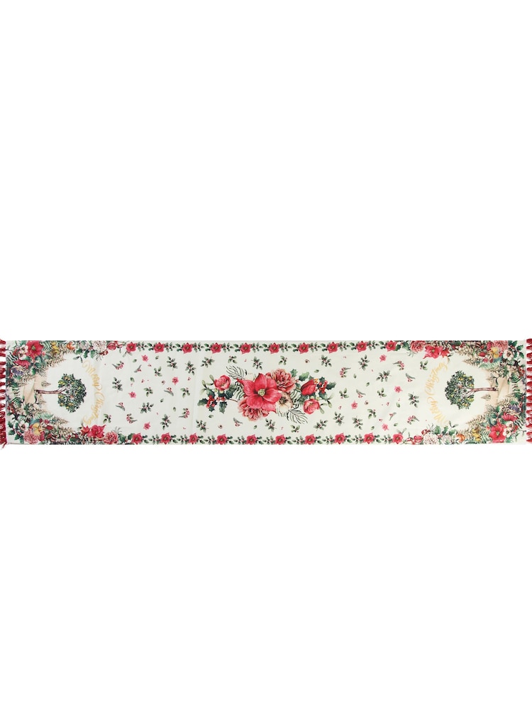 Joe Browns Cream Twelve Tidings Of Christmas Table Runner - Image 3 of 3