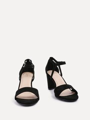 Linzi Black Abby Closed Back Block Heel Sandals - Image 3 of 5