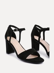 Linzi Black Abby Closed Back Block Heel Sandals - Image 4 of 5