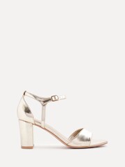 Linzi Gold Abby Closed Back Block Heel Sandals - Image 2 of 5