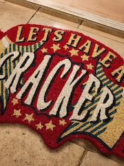 Joe Browns Red Lets Have A Cracker Doormat - Image 2 of 3