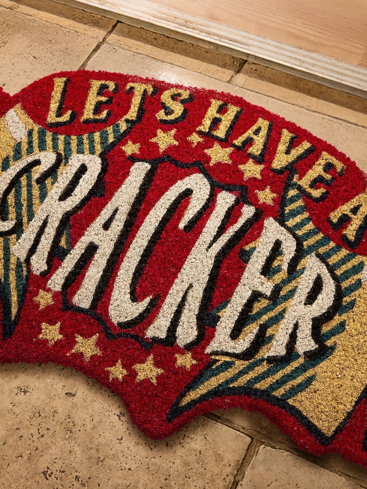 Joe Browns Red Lets Have A Cracker Doormat - Image 2 of 3