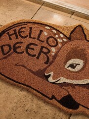 Joe Browns Brown Hello Deer Doormat - Image 2 of 3