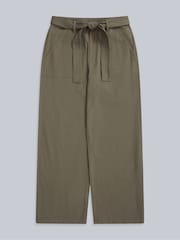 Animal Green High Waisted  Straight Leg Trousers - Image 1 of 5