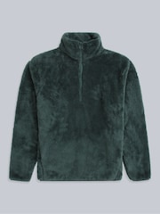 Animal Green Teddy Half Zip Fleece - Image 1 of 5