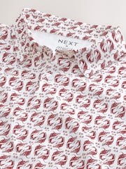 Poisson Hokusai rouge/écru - Polo à manches courtes et col boutonné - Image 6 de 7