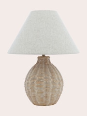Laura Ashley Light Natural Fernhill Small Table Lamp - Image 5 of 6