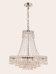 Laura Ashley Chrome Enid 5 Light Chandelier Ceiling Light - Image 3 of 5