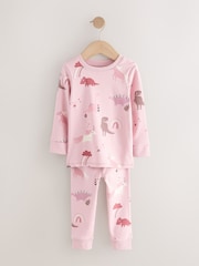 Roze/crème - Dino Knus Pyjama's 3 Pak (9maanden -10jaar) - Afbeelding 11 van 13