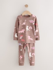 Roze/crème - Dino Knus Pyjama's 3 Pak (9maanden -10jaar) - Afbeelding 8 van 13