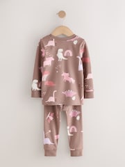 Roze/crème - Dino Knus Pyjama's 3 Pak (9maanden -10jaar) - Afbeelding 9 van 13