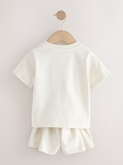 Brown/Cream Short Pyjamas 3 Pack (9mths-16yrs) - Image 5 of 7