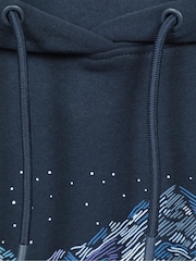 Mountain Warehouse Blue Printed Nightscape Relaxed Fit Hoodie - Image 10 of 10